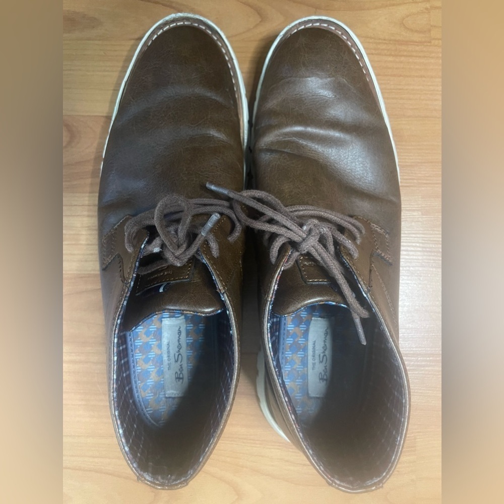 Ben Sherman Mens Preston Hi Top Casual Shoes • Size 10.5 Brown • Oxford Sneakers - Picture 8 of 8
